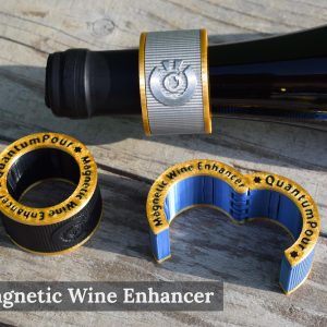 QuantumPour Magnetic Wine Enhancer Clip for structured wine - professional wine tool