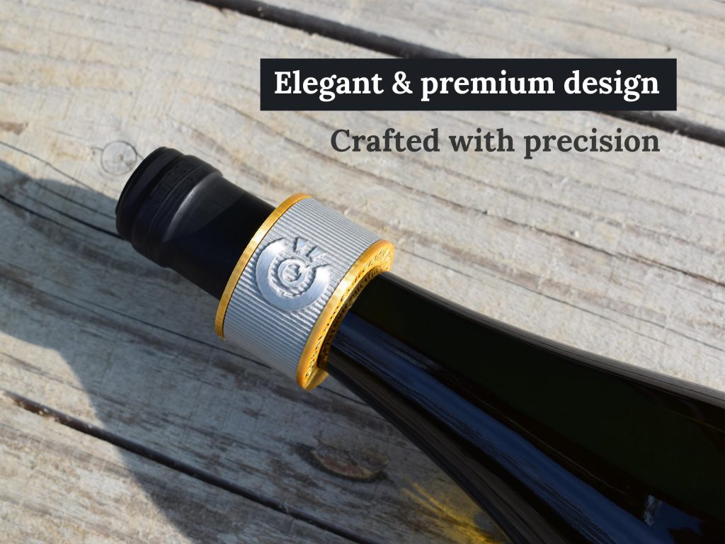 Magnetic wine enhancer tool for smooth, enhanced flavor - QuantumPour wine accessory
