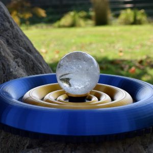 Golden Ratio Energy Plate lifestyle photo - meditation and spiritual practice setup for energy balancing