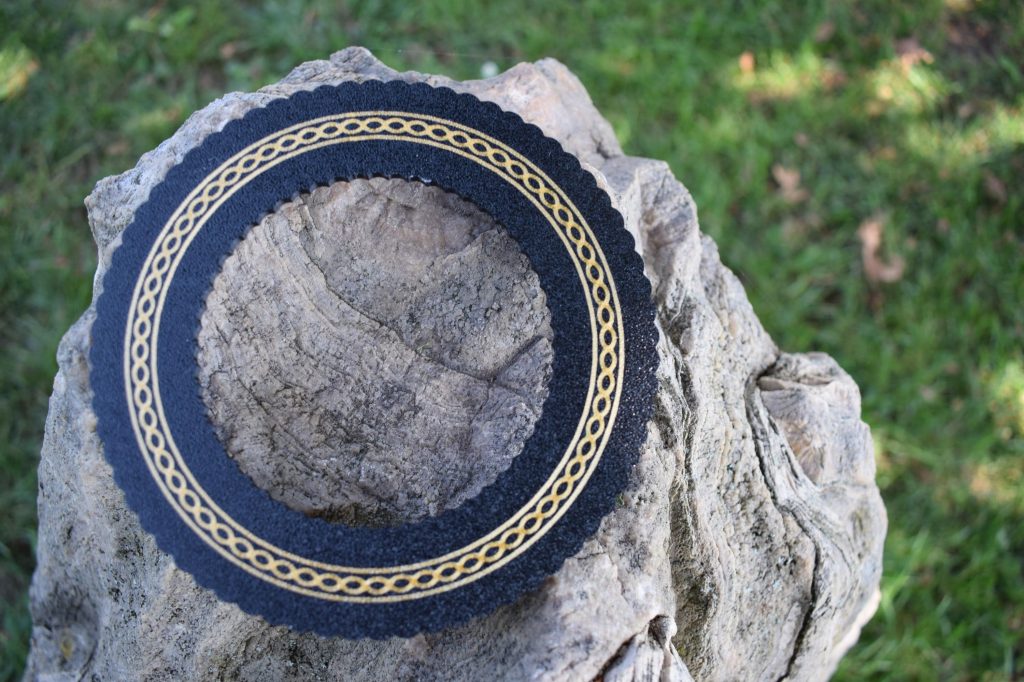 Golden Ratio Energy Plate Set for altar crystal charging - sacred geometry harmonious design for energy balancing